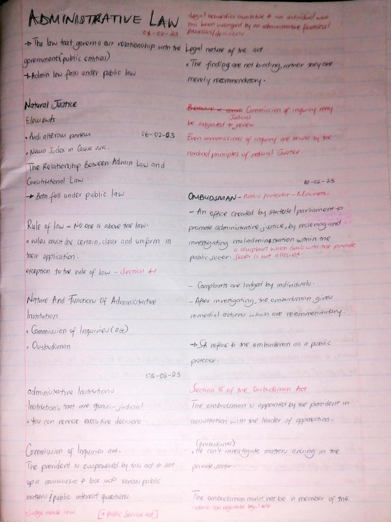 Admin Law Notes | PDF