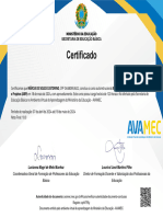 Certificado - Aprendizagem Baseada Em Problemas e Projetos