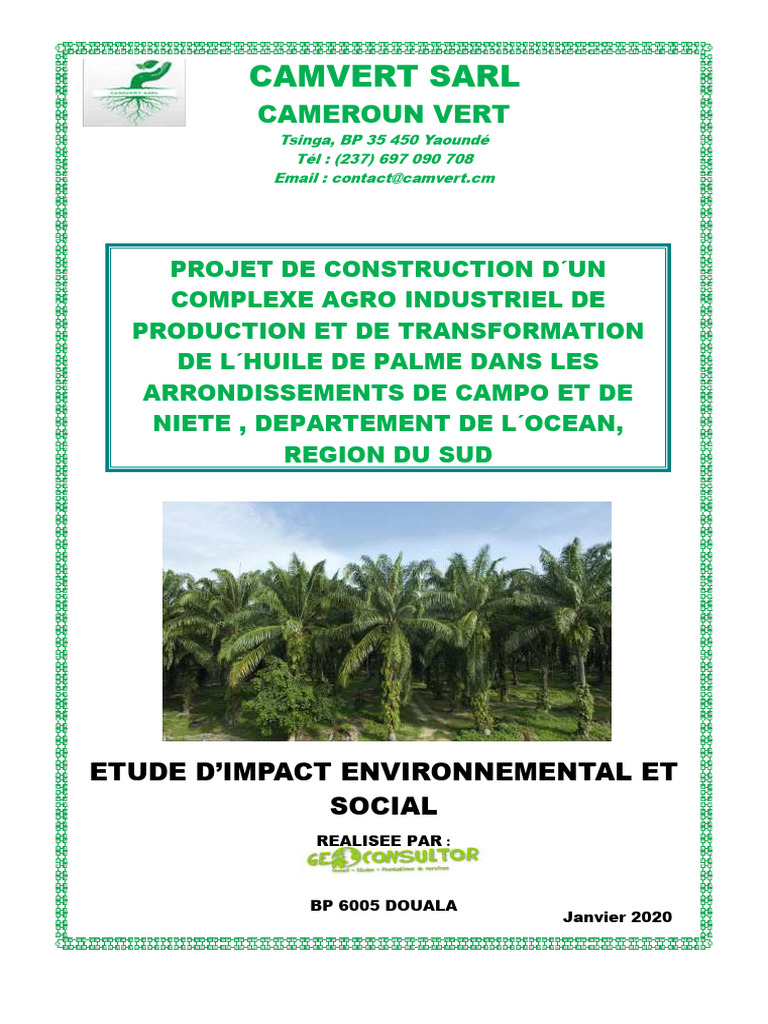Impact environnemental du complexe agro-industriel | PDF | Plantation ...