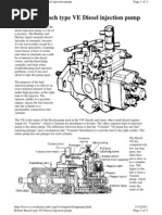 Diesel Fuel Pump Working