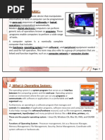 Fundamentals of Computers and OS