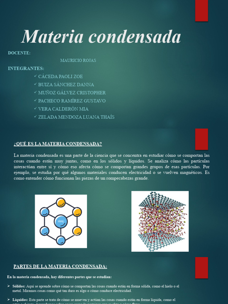 Introducción a la Materia Condensada | PDF | Física de la Materia ...