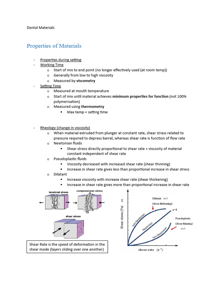 Dental Materials Notes PDF Heat Treating Alloy