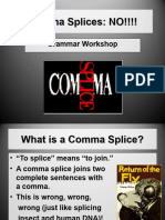 Comma Splices and Fused Sentences