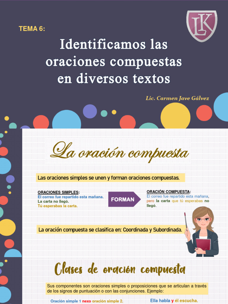TEMA 6 La Oracion Compuesta | Descargar gratis PDF | Oración ...