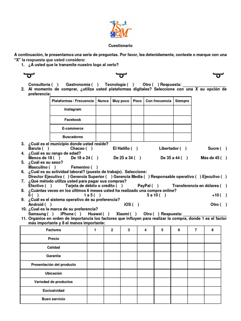 Instrumento - Cuestionario de Preguntas Soluciones 0405 | PDF