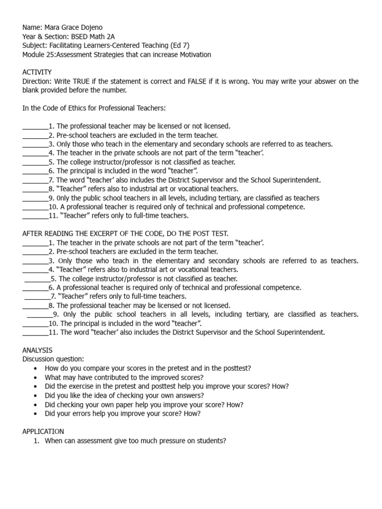 Assessment Strategies to Boost Motivation | PDF | Teachers | Cognition