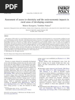 Download Assessment of Access to Electricity and the Socio-economic Impacts In by api-3738286 SN7367473 doc pdf