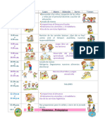 Horario Inicial