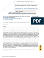 Flexibilidade Psicológica Como Aspecto Fundamental Da Saúde