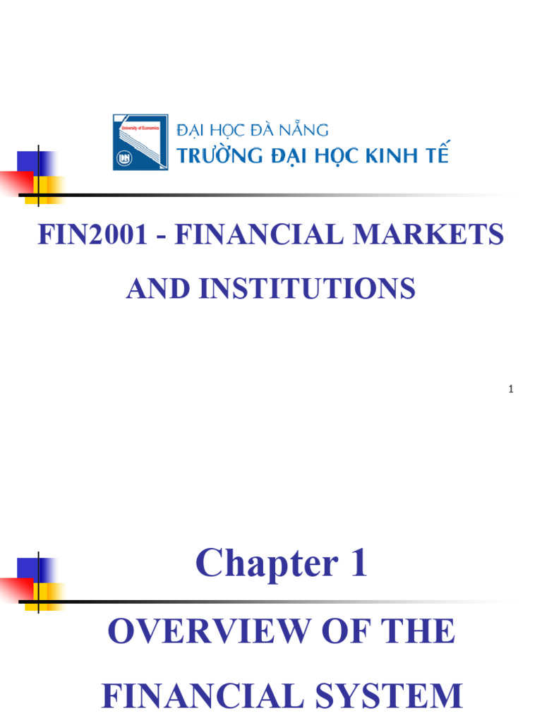 Overview of Financial Markets & Institutions | PDF | Securities ...