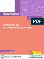 Matemática: Funciones de Proporcionalidad Inversa