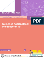 Matemática: Números Racionales II Producto en Q
