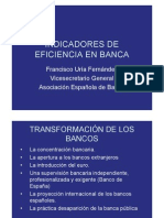 Banca - Indicadores de Eficiencia