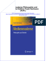 full download Medienmoderne Philosophie Und Asthetik 1St Edition Frank Hartmann Auth online full chapter pdf 