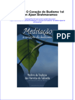 Full Download Meditacao O Coracao Do Budismo 1St Edition Ajaan Brahmavamso Online Full Chapter PDF