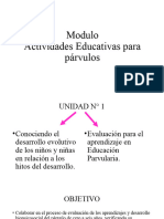 Modulo 1 Actividades Educativas para Parvulos