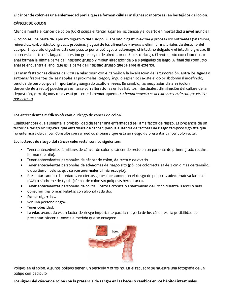 Resultados positivos en cáncer de colon | PDF | Cáncer colonrectal | Cáncer