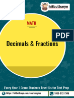 Decimals & Fractions