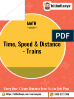 Time, Speed, Distance Trains