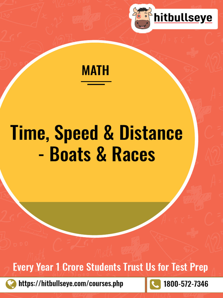 Time, Speed & Distance- Boats & Races | PDF | Speed | Metre