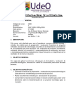 Programa - Seminario Estado Actual de la Tecnología - UDEO 2022