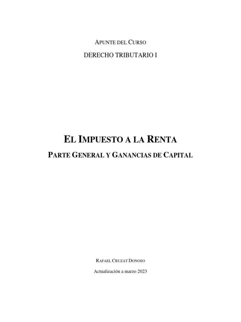 Impuesto a la Renta en Chile | PDF | Impuestos | Impuesto sobre la renta