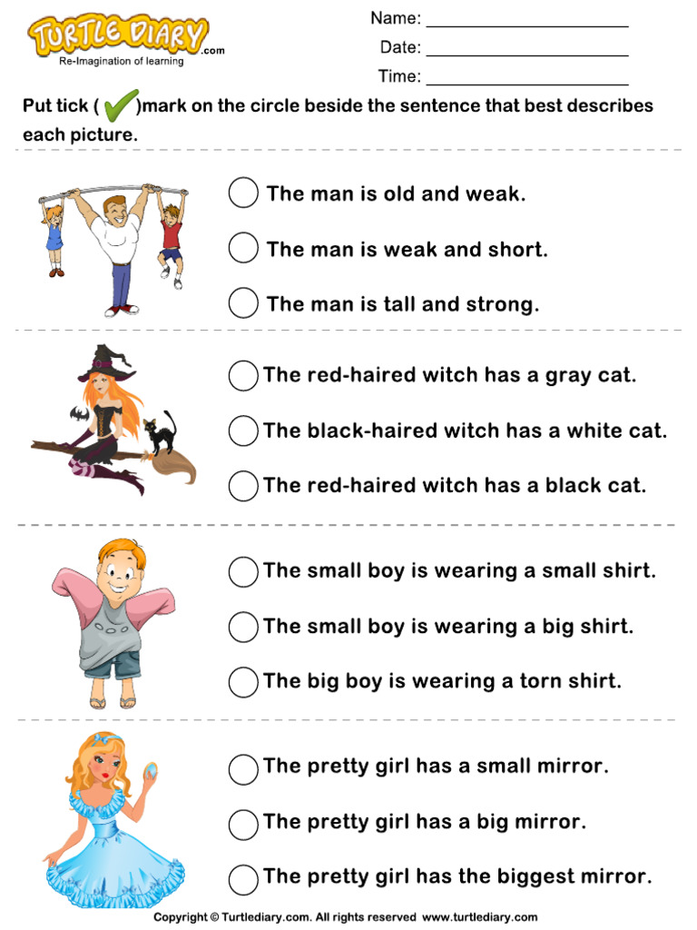 Sentence Describing Pictures | PDF