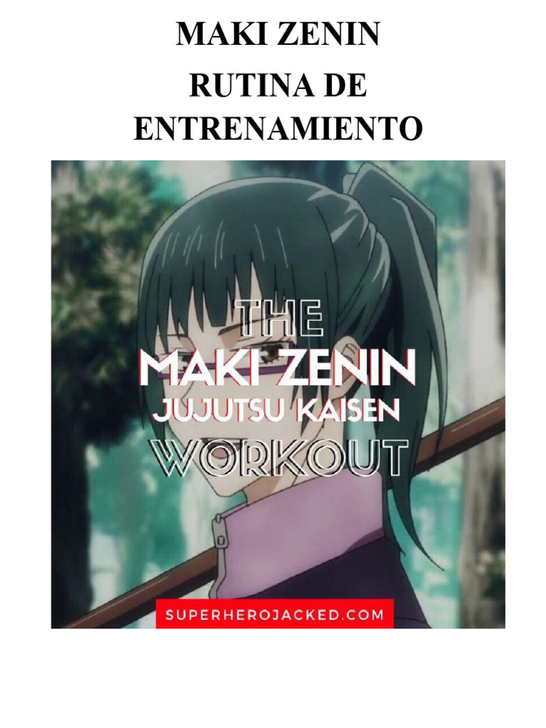 Rutina de Entrenamiento de Maki Zenin | PDF | Salud y bienestar