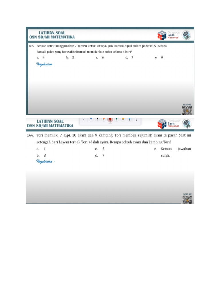 Latihan Soal Osn Pdf