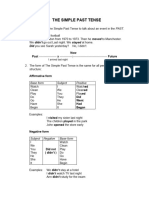 The Simple Past Tense