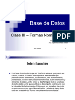 Clase III - Formas Normales