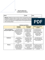 Rubric English Week 2023