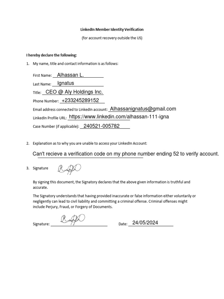 Non us affidavit pdf signature common law