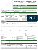 Membership Application Form: Referral Ref Number Branch: New Membership No Membership No: Sign: Member Name: Ddmmyy