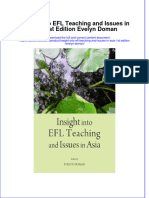 Full Ebook of Insight Into Efl Teaching and Issues in Asia 1St Edition Evelyn Doman Online PDF All Chapter
