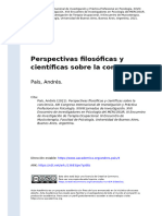 País, Andrés (2021). Perspectivas filosóficas y científicas sobre la conciencia