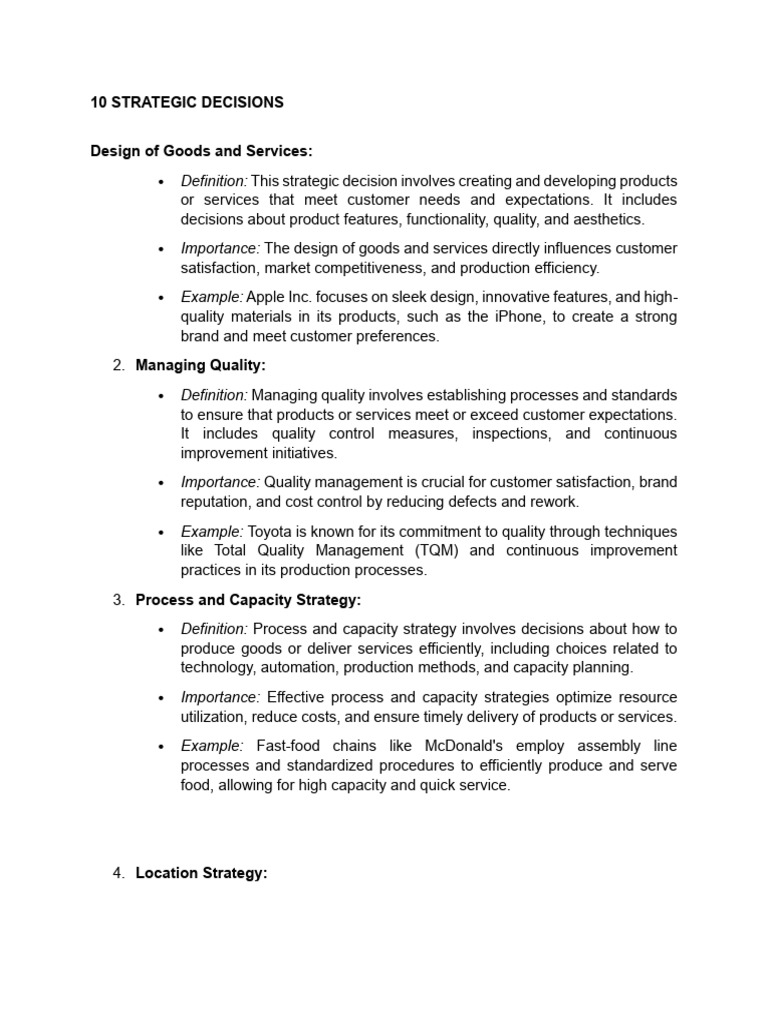 Operations Management Strategies | PDF | Supply Chain | Inventory
