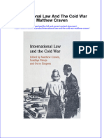 Full Ebook of International Law and The Cold War Matthew Craven Online PDF All Chapter