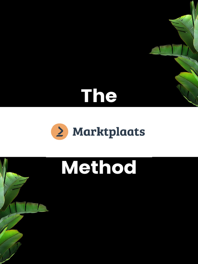 HOE WERKT MARKTPLAATS intelligence overview