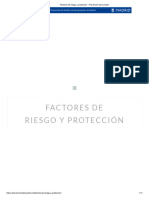 Factores de Riesgo y Protección - Prevención Del Suicidio