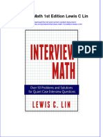 Full Ebook of Interview Math 1St Edition Lewis C Lin Online PDF All Chapter