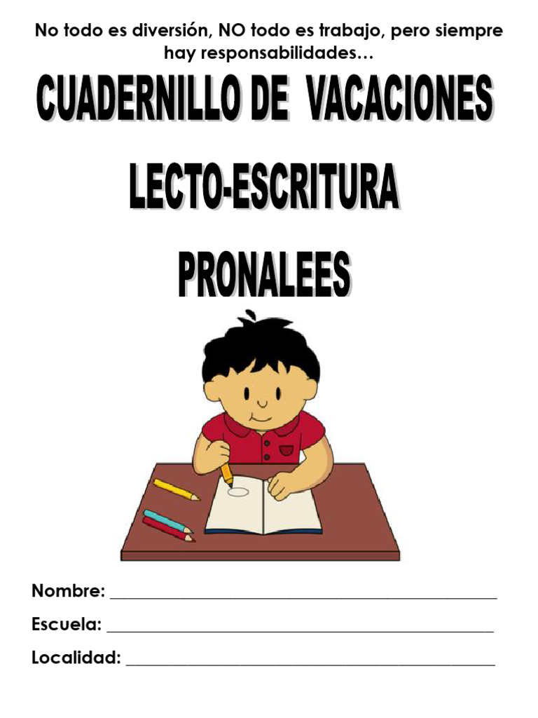 Actividades de Lectoescritura para Primer Grado | PDF