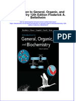 Introduction To General, Organic, and Biochemistry 12th Edition Frederick A. Bettelheim