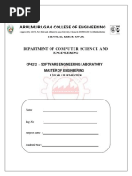 Cp4212 - Software Engineering Lab Manual