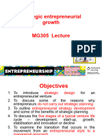MG305 Lecture Strategic Growth Week 13 U