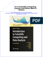 Full Ebook of Introduction To Scientific Computing and Data Analysis 2Nd Edition Mark H Holmes Online PDF All Chapter