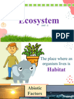 Unit 5 - Ecosystem (Biotic and Abiotic Factors)
