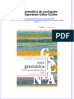 full download Nova Gramatica Do Portugues Contemporaneo Celso Cunha 2 online full chapter pdf 