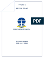 Tugas 1 Hukum Adat (Agus Ristiawan 042113616)